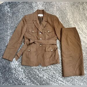 LeSuit 2 Piece Skirt Suit Safari Brown - 4P